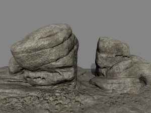 rocks set 3D मॉडल