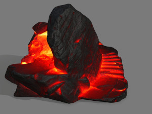 fire skull cave 3D Model