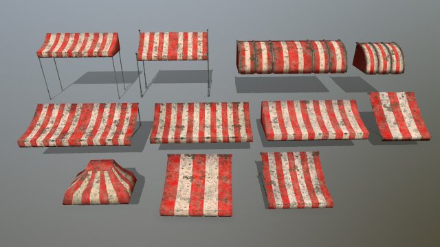 awning 3D Model .c4d .max .obj .3ds .fbx .stl .blend 