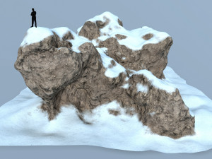 snow rocks 3D Model