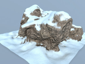 snow rocks 3D 模型