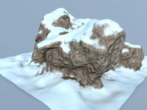 snow rocks 3D Model