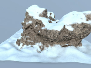 snow rocks 3D 模型