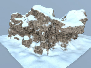 snow rocks 3D 模型