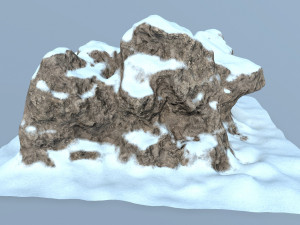 snow rocks 3D 模型