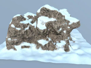 snow rocks 3D Model