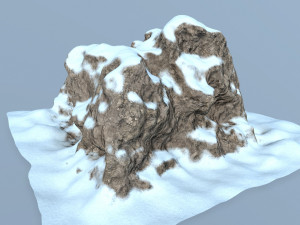 snow rocks 3D 模型