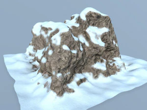 snow rocks 3D Model