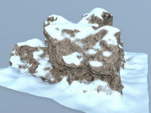 snow rocks 3D 模型