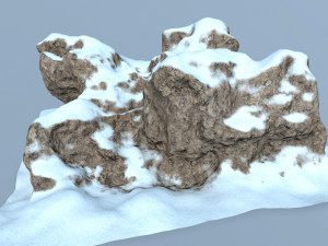 snow rocks 3D 模型