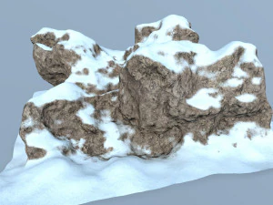 snow rocks 3D Model