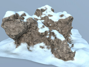 snow rocks 3D 模型
