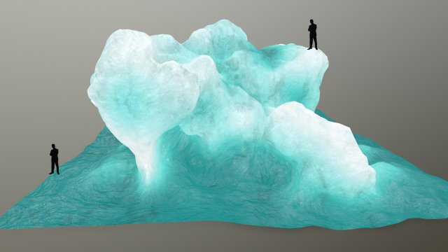 ice rocks 3D Model .c4d .max .obj .3ds .fbx .stl .blend