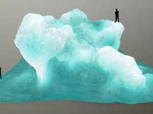 얼음 바위 3D 모델
