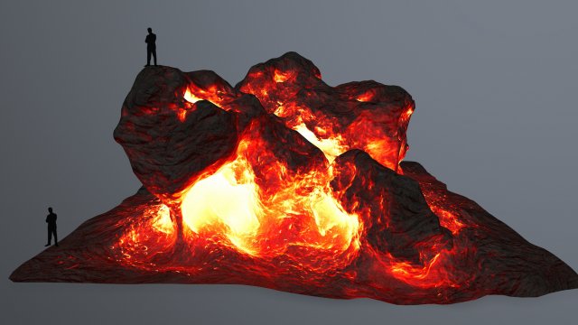 lava rocks Modèle 3D .c4d .max .obj .3ds .fbx .stl .blend 