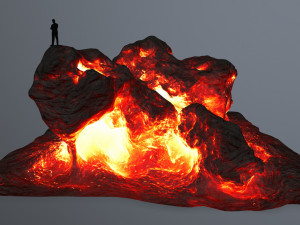 lava rocks 3D Model