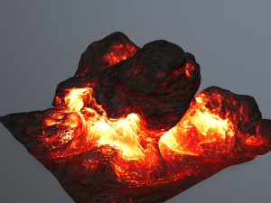 lava rocks Modèle 3D