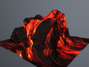 lava rock 3D 模型