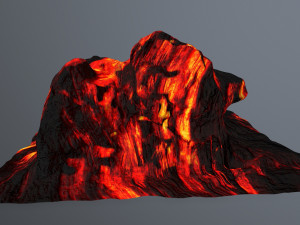 lava rock 3D 模型
