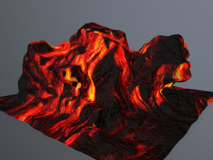 lava rock 3D 模型