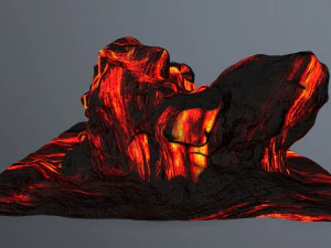 lava rock 3D Model