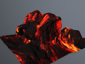 lava rock 3D 模型