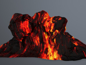 lava rock 3D 模型