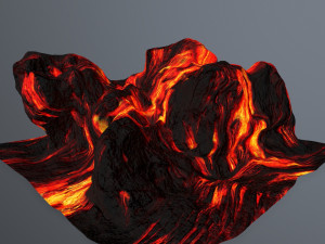 lava rock 3D 模型