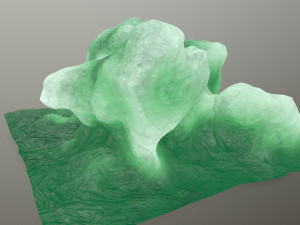 ice rock Model 3D