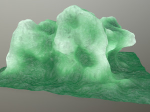 ice rock Model 3D
