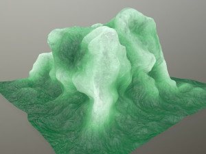 ice rock Model 3D