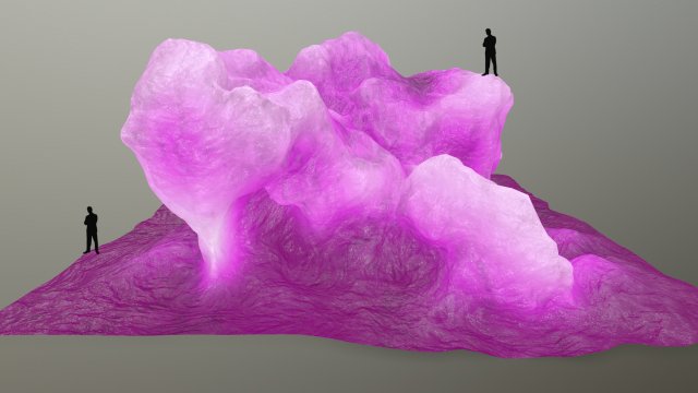 ice rock 3D Model .c4d .max .obj .3ds .fbx .stl .blend