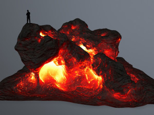 lava rock 3D Model