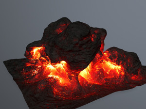 lava rock 3D Model