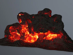 lava rock 3D Model