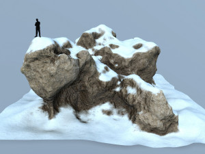 snow rock 3D 모델