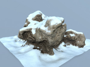 snow rock 3D-Modell