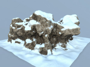 snow rock 3D-Modell