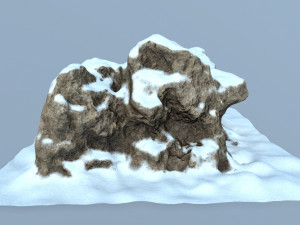 snow rock 3D-Modell