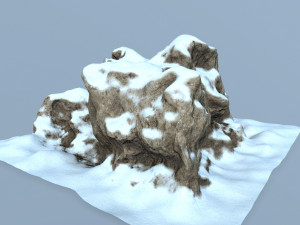 snow rock 3D-Modell