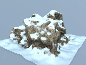 snow rock 3D Model