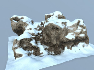 snow rock 3D-Modell