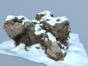 snow rock 3D-Modell