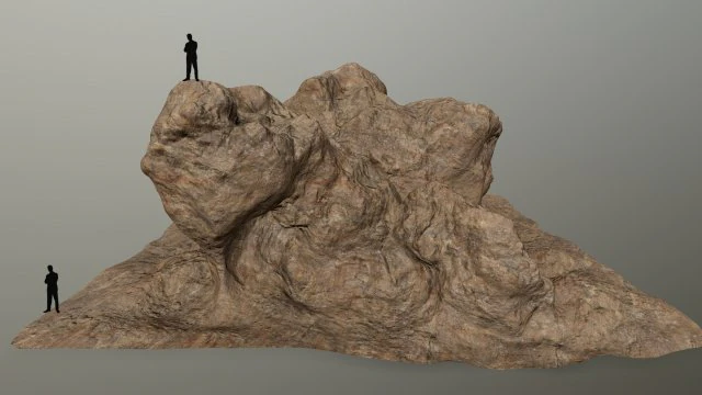 desert rock 3D Model .c4d .max .obj .3ds .fbx .stl .blend