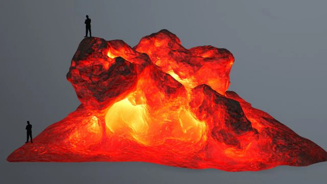 lava rock 3D Model .c4d .max .obj .3ds .fbx .stl .blend 