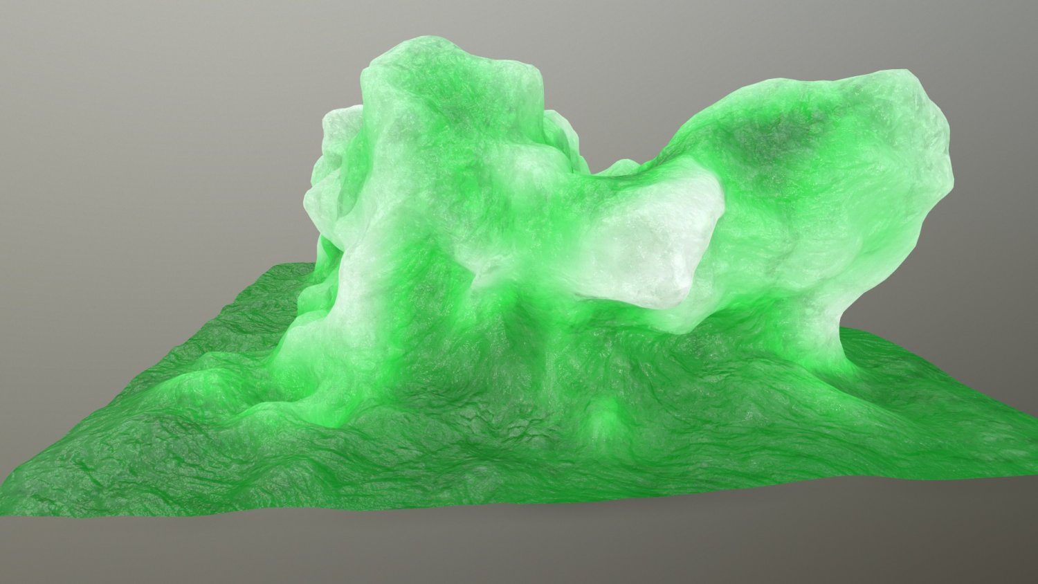 Ice model. Ice Rock.