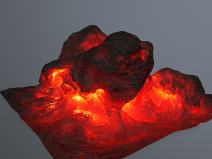 lava rocks Modelo 3D