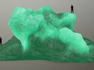 얼음 바위 3D 모델