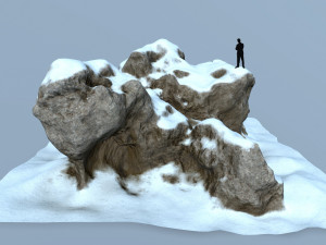 snow rock 3D Model