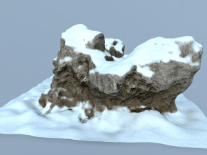 snow rock 3Dモデル